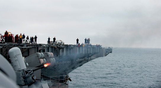 USS Carl Vinson tests it CIWS. (8447136441)