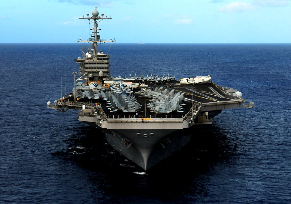 US Navy 070820-N-0684R-073 Nimitz-class aircraft carrier USS John C. Stennis (CVN 74) prepares to pull into Pearl Harbor