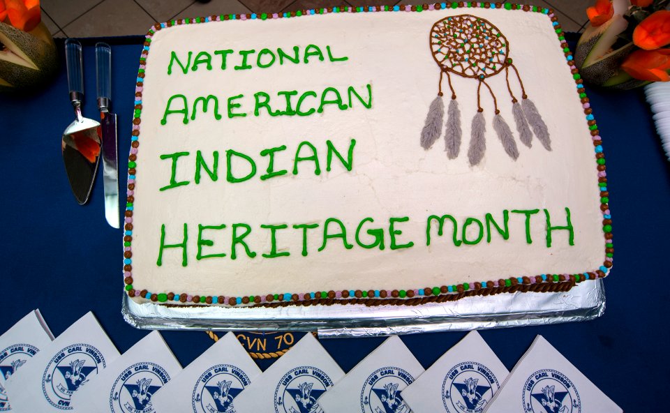 USS Carl Vinson Sailors celebrate American Indian Heritage Month 141112-N-TP834-002