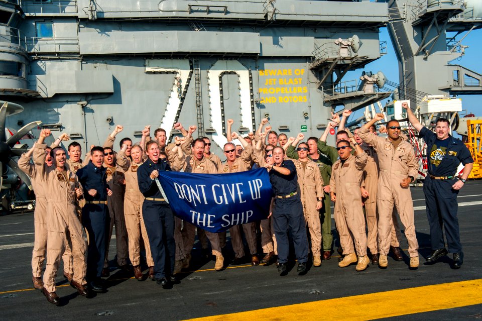 USS Carl Vinson Naval Academy alumni 141118-N-HD510-175