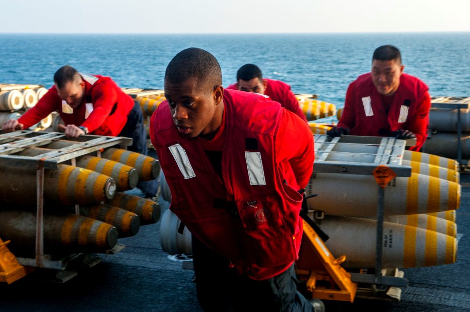 USS Carl Vinson replenishment 150107-N-HD510-109