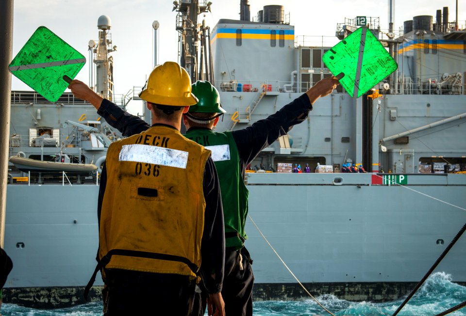 USS Carl Vinson replenishment 150304-N-HD510-019