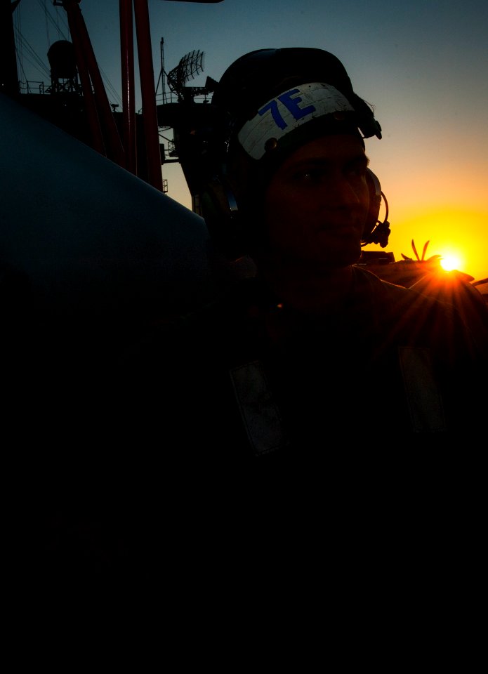 USS Carl Vinson flight deck operations 141023-N-TP834-289