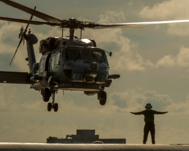 USS Carl Vinson conducts flight operations. (17202338254)