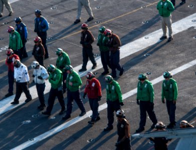 USS Carl Vinson foreign object damage walk-down 141028-N-TP834-081