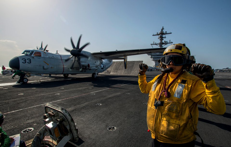 USS Carl Vinson flight operations 150303-N-TP834-971
