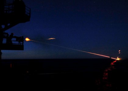 USS Carl Vinson conducts a live-fire exercise. (13766971934)