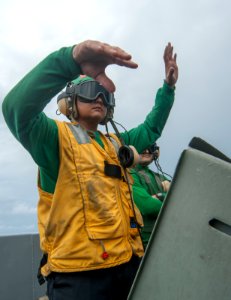 USS Carl Vinson flight deck operations 140915-N-TP834-171