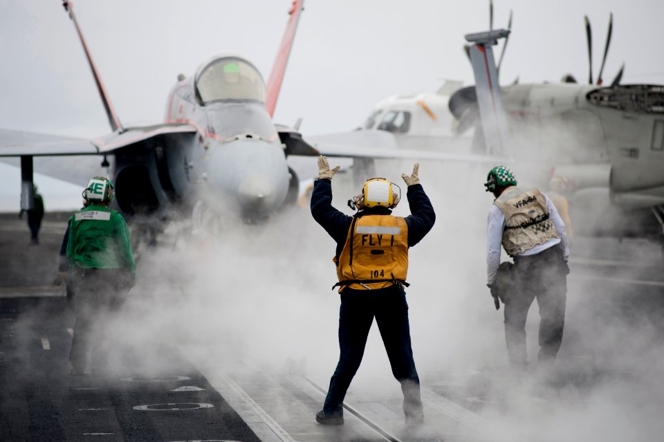 USS Carl Vinson conducts flight operations. (9034651608)