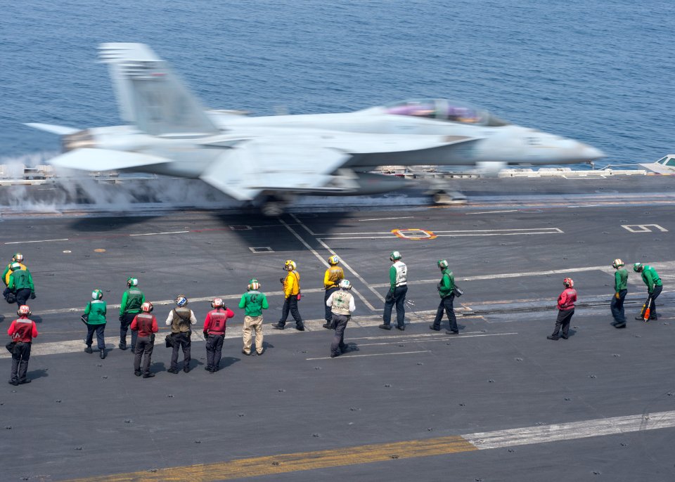 USS Carl Vinson conducts flight operations. (17021947941)