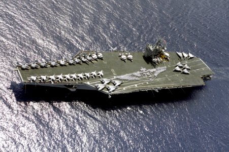 USS Carl Vinson (CVN-70) honouring 75 years of US Naval Aviation 1986