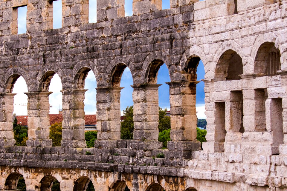 Pool croatia amphitheater
