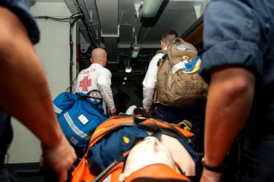 USS Carl Vinson active shooter drill 141030-N-HD510-057