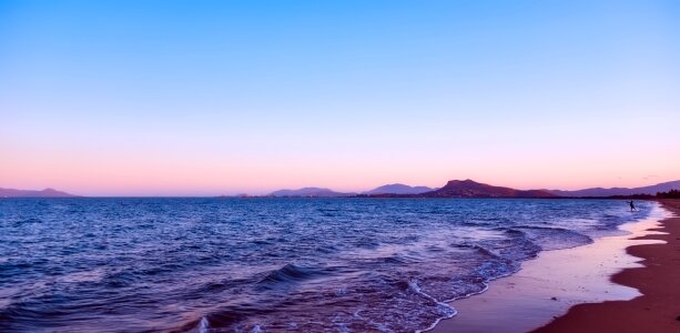 Waves panorama scenic