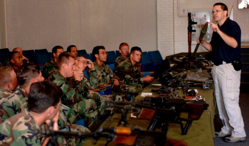 US Navy 070905-N-6639M-047 Navy Expeditionary Combat Command (NECC) personnel receive training on the rocket-propelled grenade during Exercise COMET 2007