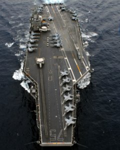 US Navy 070920-N-0535P-016 Nimitz-class aircraft carrier USS Harry S. Truman (CVN 75) transits through the Atlantic Ocean