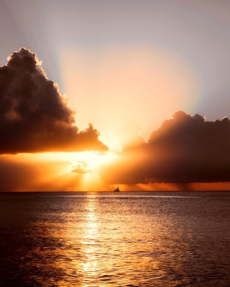 Clouds sea ocean photo