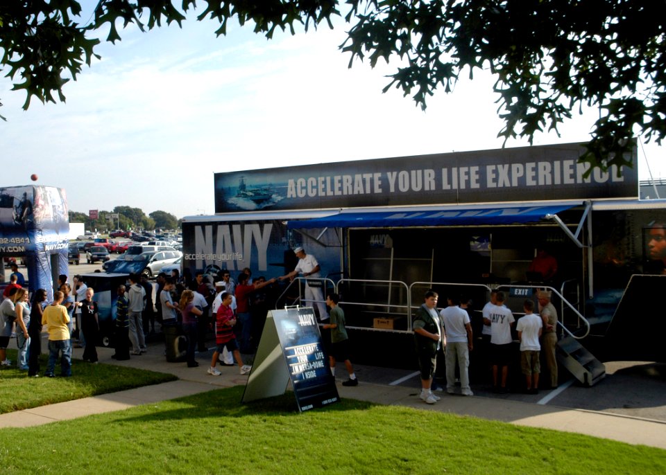 US Navy 071002-N-5208T-008 Students from Lewisville High School participate in the Navy's new Accelerate Your Life Experience that offers a firsthand look at Navy life