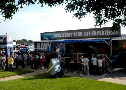 US Navy 071002-N-5208T-008 Students from Lewisville High School participate in the Navy's new Accelerate Your Life Experience that offers a firsthand look at Navy life