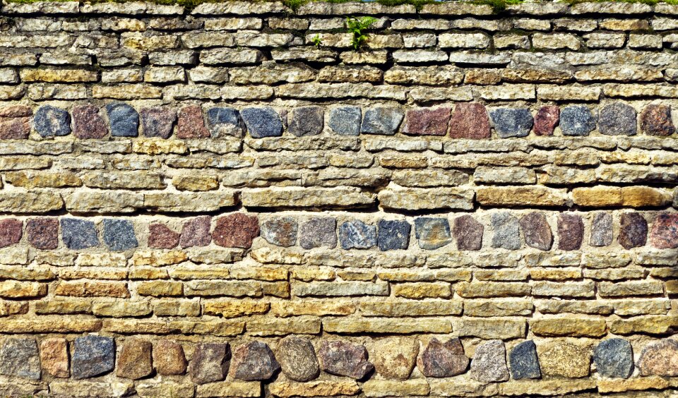 Masonry facade natural stone wall photo