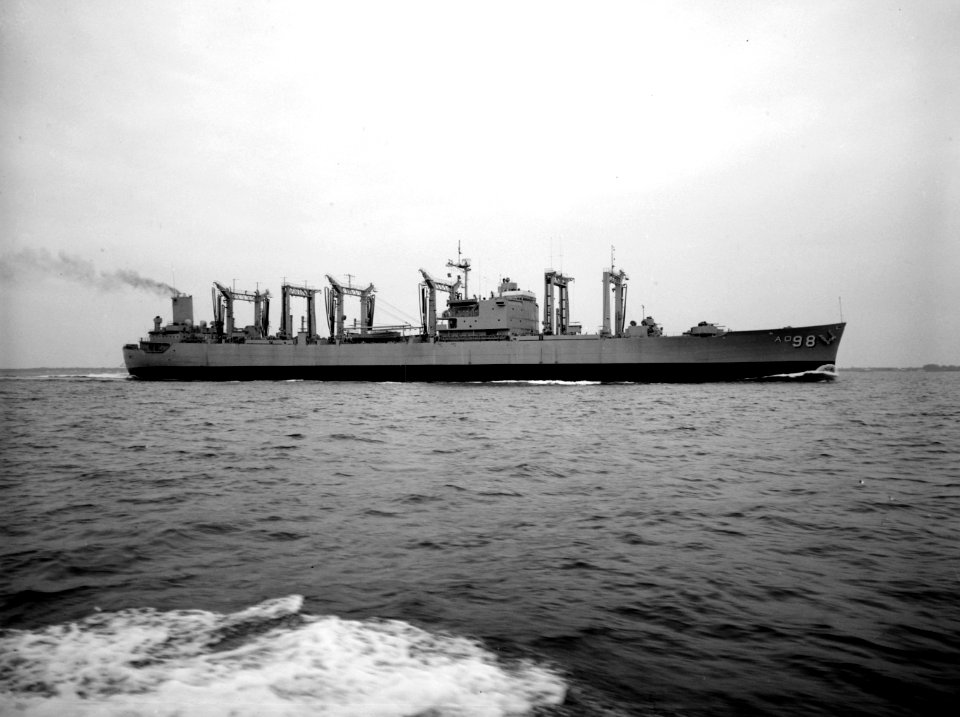 USS Caloosahatchee (AO-98) underway c1969