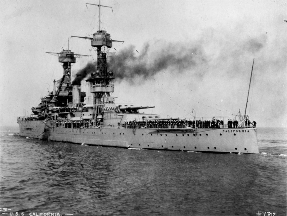 USS California (BB-44) - NH 55023
