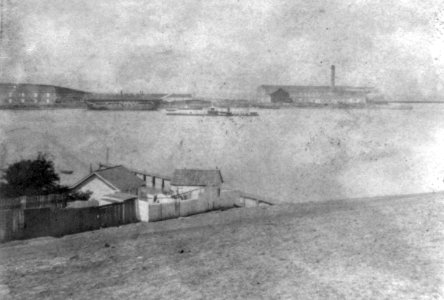 USS Camanche monitor at Mare Island 1866