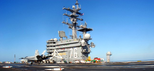 US Navy 071105-N-1635S-004 An F-A-18C Hornet, assigned to the