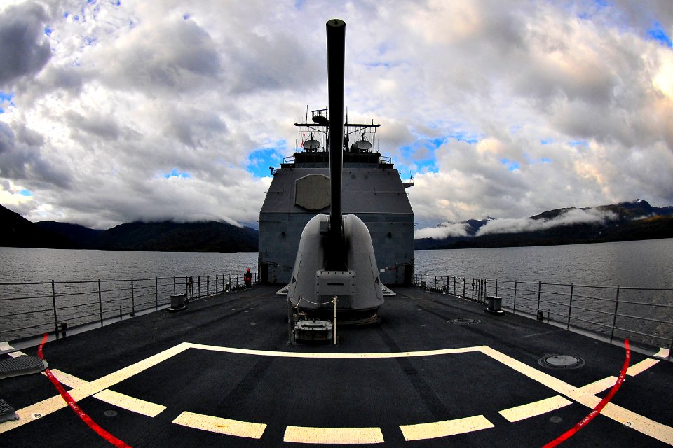 USS Bunker Hill transits the Strait of Magellan DVIDS261004