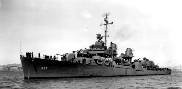 USS Bush (DD-529) in San Francisco Bay, California (USA), on 15 May 1943 (BS 45135)