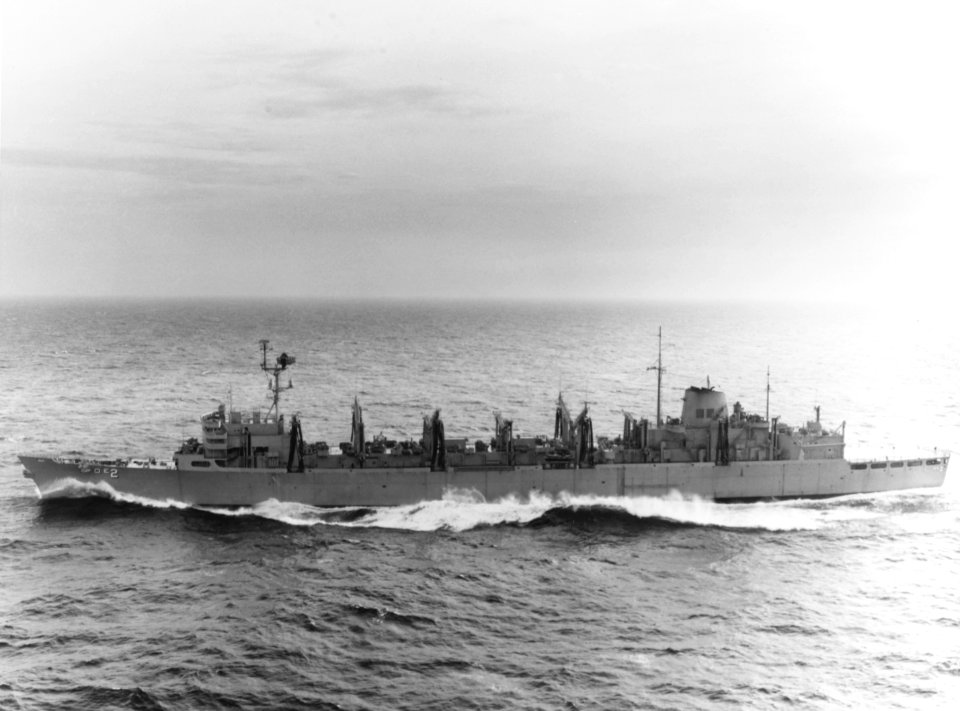 USS Camden (AOE-2) underway on 15 February 1967