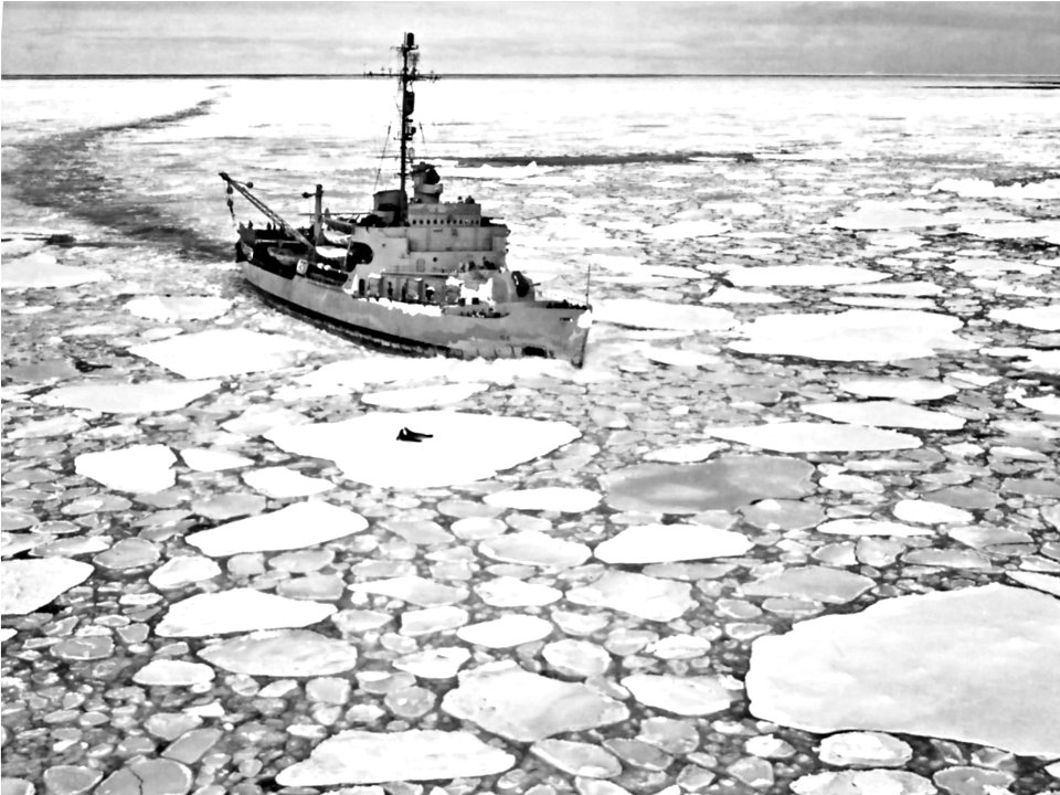 USS Burton Island (AG-88) in Antartica 1947