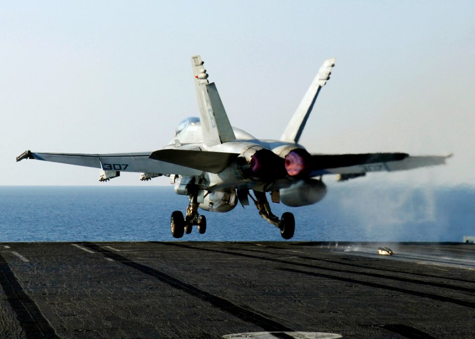 US Navy 071114-N-6524M-003 An F-A-18C Hornet attached to the
