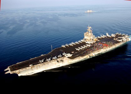 US Navy 071115-N-6524M-001 Sailors and Marines shout