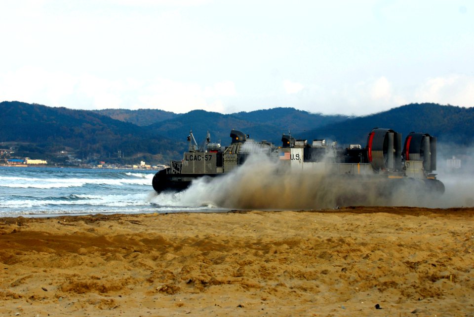 US Navy 071111-N-0120A-193 Landing Craft Air Cushion (LCAC) 57, from the