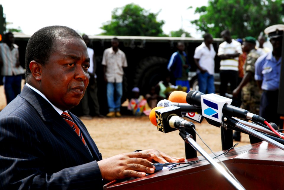 US Navy 071120-N-8933S-120 William Boafo, deputy Minister of Defense, speaks at the Africa Partnership Station (APS) ground-breaking ceremony commemorating the initial construction of a new medical clinic