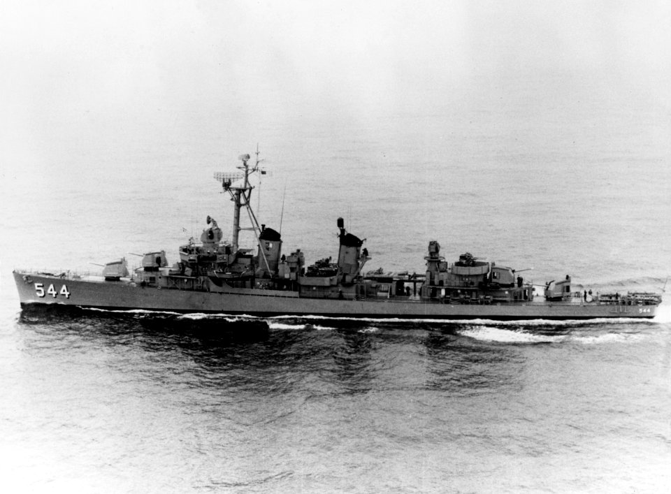 USS Boyd (DD-544) underway at sea, circa in the mid-1950s (NH 91897)