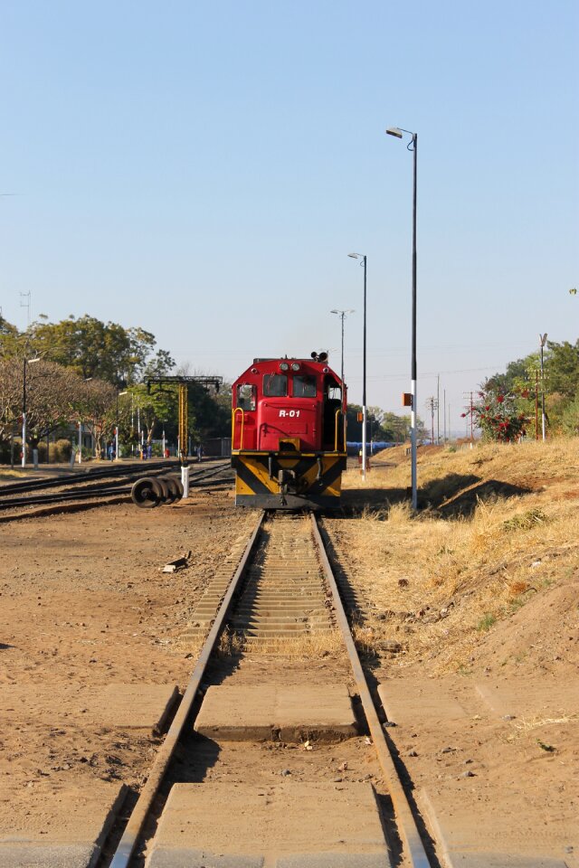 Train tracks zimbabwe brown train