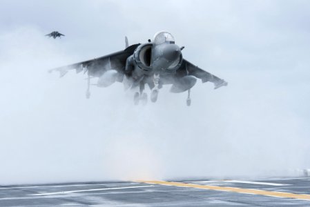 USS Bonhomme Richard conducts flight operations. (24725469216)