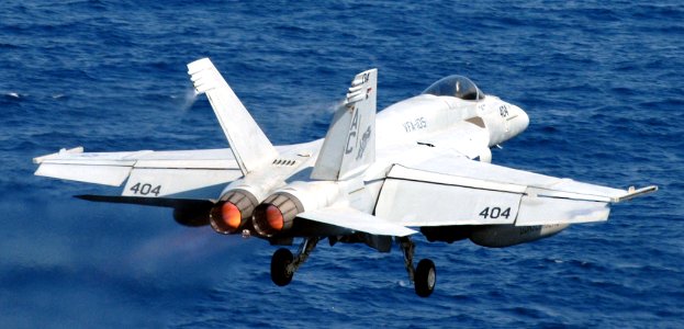 US Navy 071203-N-1688B-148 An F-A-18 Hornet assigned to the