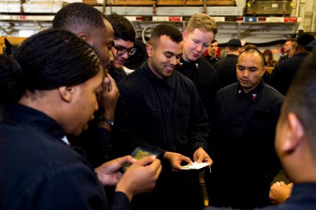 USS Bonhomme Richard (LHD 6) CBR Drill 161130-N-XK809-040