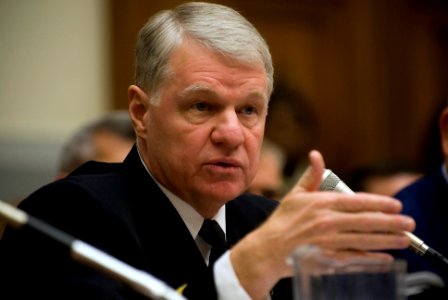 US Navy 071213-N-8273J-109 Chief of Naval Operations (CNO) Adm. Gary Roughead appears before the House Armed Services Committee to give testimony and answer questions concerning the unified maritime strategy