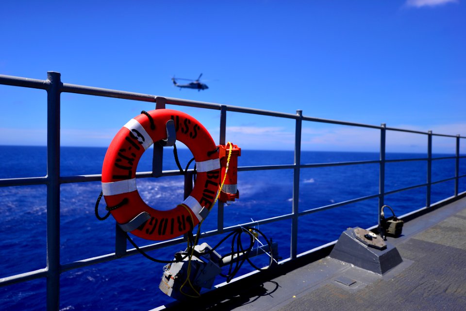 USS Blue Ridge flight operations 150515-N-OK605-009