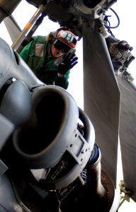 US Navy 080110-N-2984R-053 Aviation Maintenance Administrationman Airman Ashley Connors, assigned to the