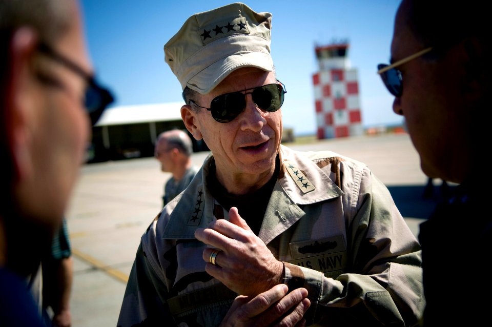 US Navy 080113-N-0696M-013 Adm. Mike Mullen, Chairman of the Joint Chiefs of Staff, visits Naval Station Guantanamo Bay