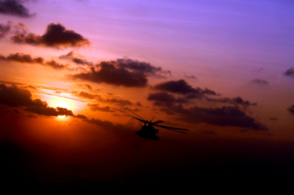 US Navy 080119-F-1644L-165 A U.S. Marine Corps CH-53 Sea Stallion, assigned to Marine Heavy Helo Squadron 464, based at Marine Corps Air Station, Jacksonville, N.C., prepares to refuel from a U.S. Air Force HC-130