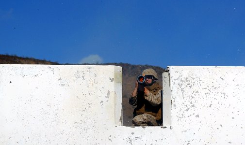 US Navy 080123-F-1644L-230 Lance Cpl. Adam Dewitt assigned to the 3rd Low Altitude Air Defense Battalion, fires an AT-4 at the firing range