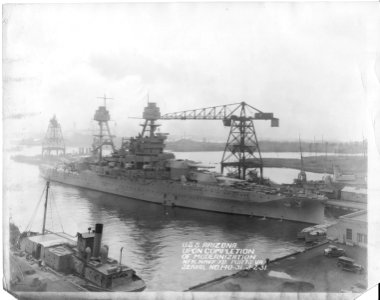 USS Arizona after 1931 modernization NARA 19-LC-19B-3