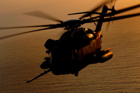 US Navy 080119-F-1644L-164 ) A CH-53 Sea Stallion, assigned to Marine Heavy Helicopter Squadron 464 prepares to refuel while deployed as part of Combined Joint Task Force - Horn of Africa photo