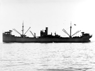USS Arctic (AF-7) underway off the Mare Island Naval Shipyard on 29 October 1941 (19-N-25858)